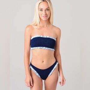 Hunza G Tracey Ruffle Bikini